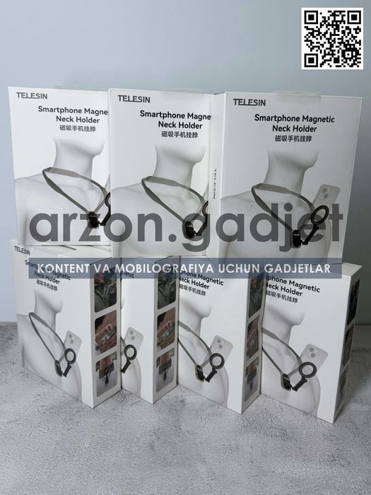 Магнитное крепление на шею для смартфона, TELESIN АКЦИЯ