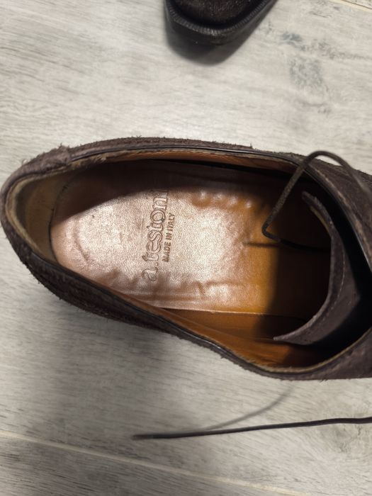 a.testoni – Италиански велурени обувки, Made in Italy, размер 9 (42-43)
