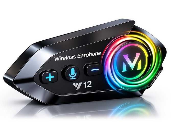 Водоустойчив интерком за каска - хендсфри за мотор Bluetooth 5.4