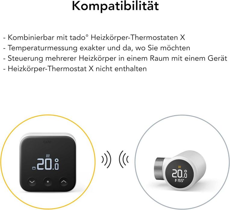 Безжичен, интелигентен терморегулатор tado X