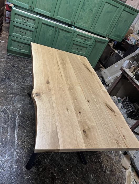 Налична трапезна маса от дъб масив 155х90см