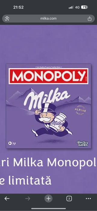 Vand Monopoly editia Milka nou sigilat