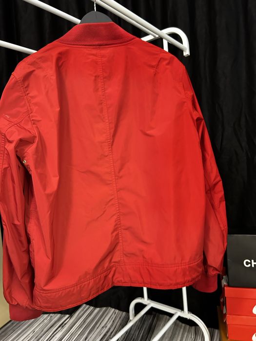Geacă Burberry London England bomber roșie originală marimea L