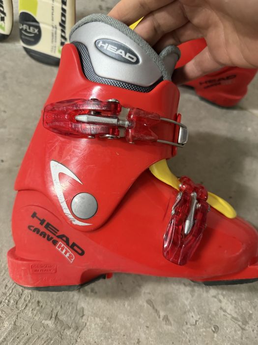 Детски ски Elan U-Flex 100cm и ски обувки  Head 20.5