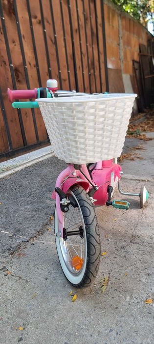 Детски велосипед B’TWIN Unicorn 500, 14”, с аксесоари
