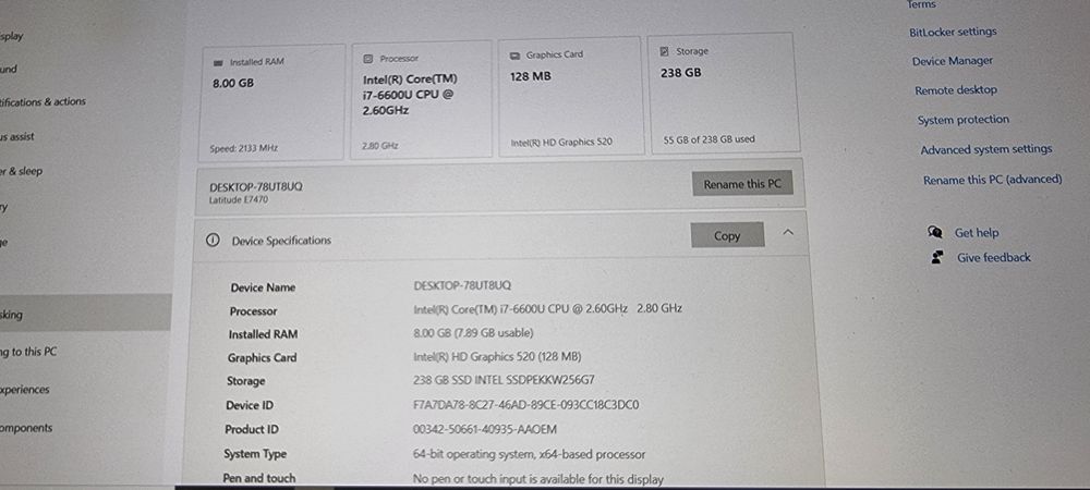 Vand Ultrabook Dell Latitude E7470