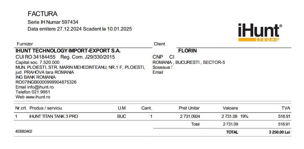 Telefon iHunt Tank 3 PRO, 32 gb, camera 200 MP, 512 gb, 5G, Video Proiector laser