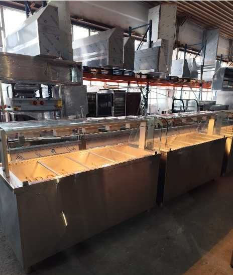 Linie autoservire Inomak second / Vitrina calda bain marie horeca