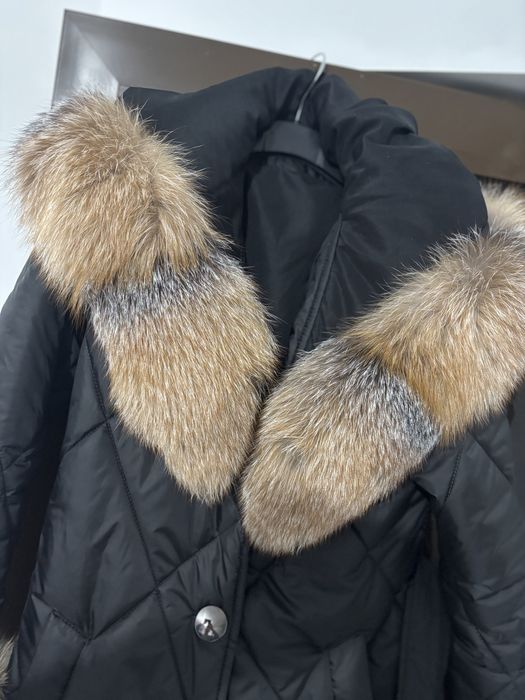 Geaca fâș cu blana naturala