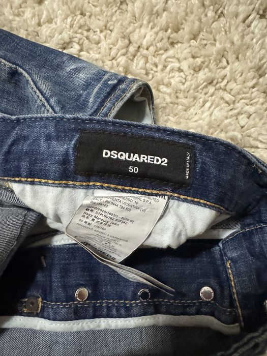 Blugi rupți albaștri Dsquared2