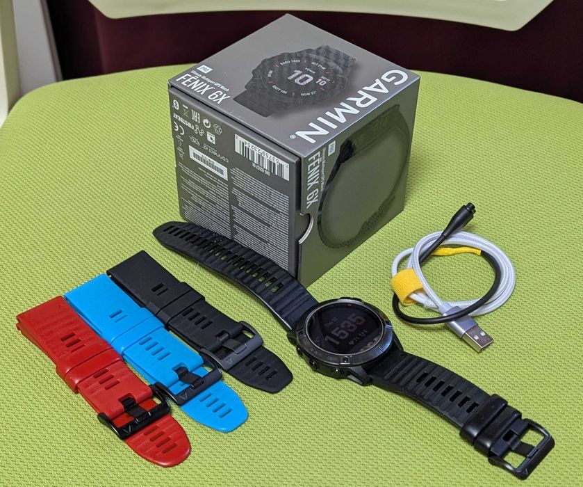 Ceas Smartwatch Garmin Fenix 6X Pro, 51 mm, Black