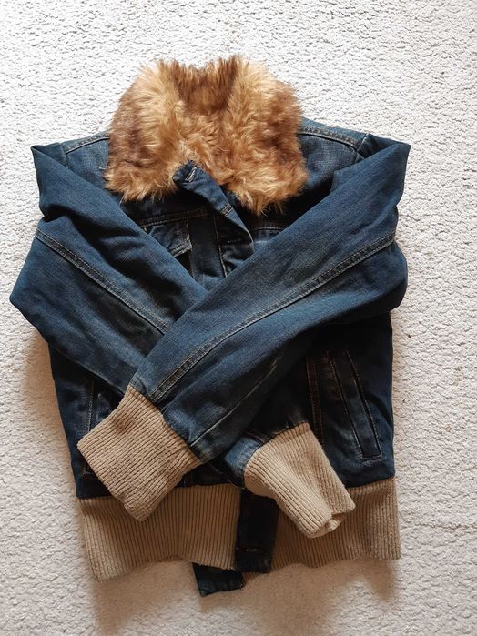 Geaca blugi imblanita