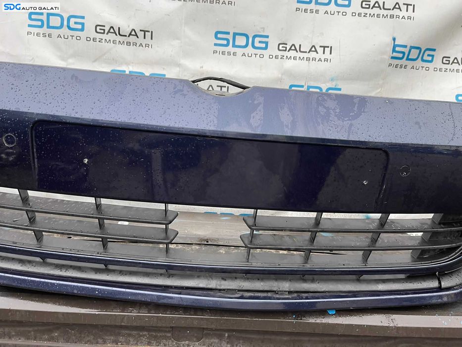 Bara Spoiler Fata cu Locas Senzori Parcare Culoare Albastru LH5X Volkswagen Golf 7 Break Combi 2013 - 2017 Cod 5G0807221