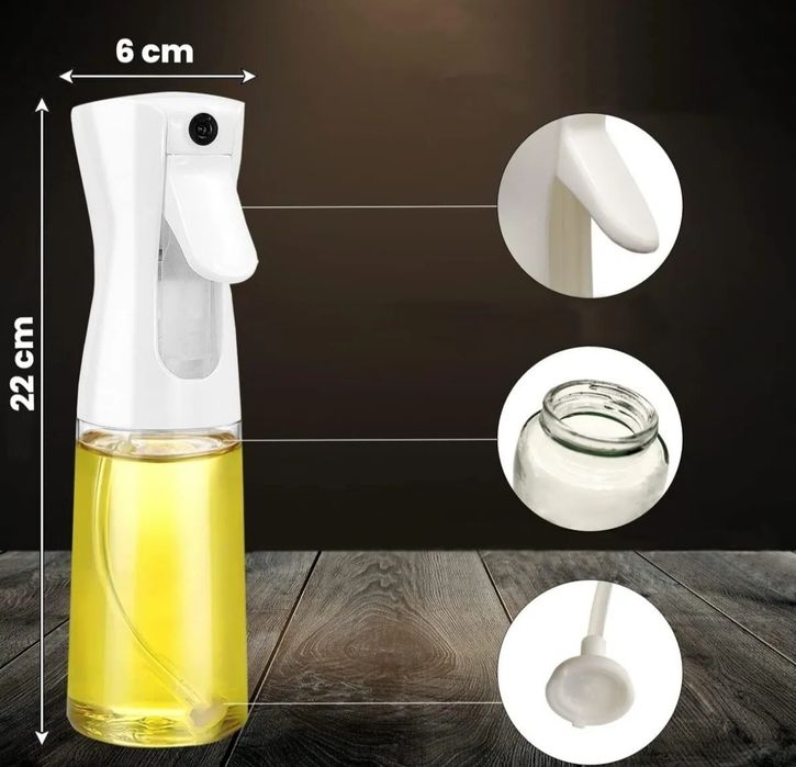 Стъклен дозатор спрей за олио