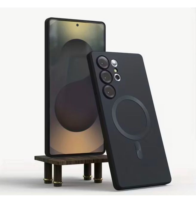 Samsung S24 S25 PLUS S25 ULTRA Husa Magnetica TPU Ultra Slim Neagra