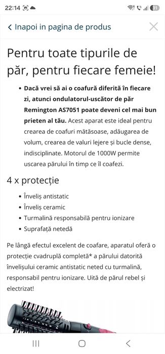 Perie par ondulator uscator