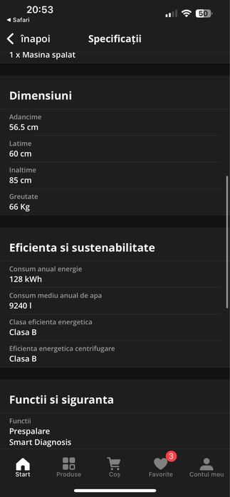 Masina spalat Lg direct inverter 8kg