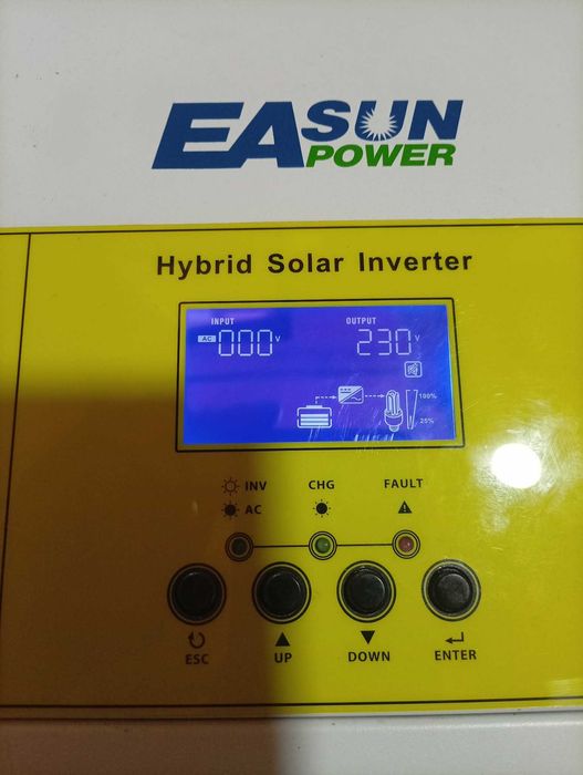 EASUN SMG ii 3.6KW sinus pur 24V cu regulator MPPT 100A