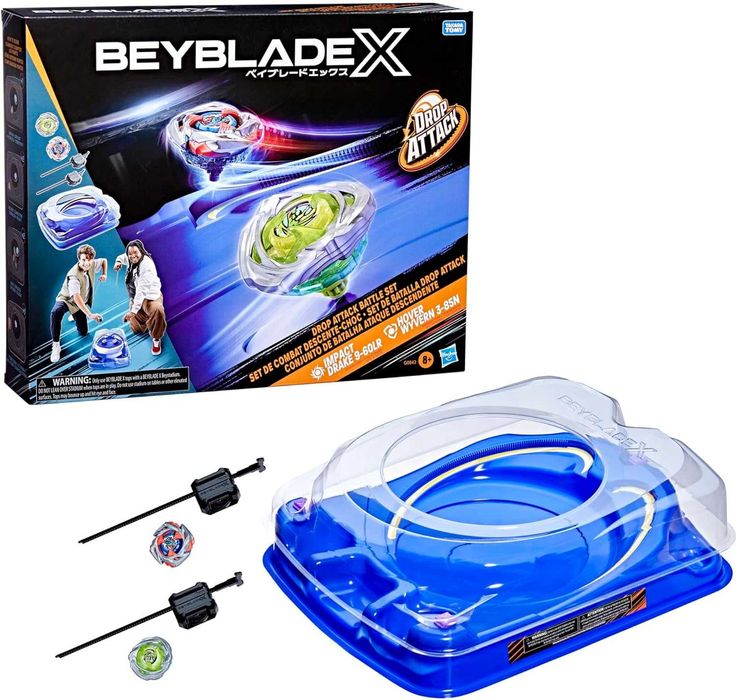 Beyblade X Drop Attack Battle Set с ареной Beystadium Hasbro