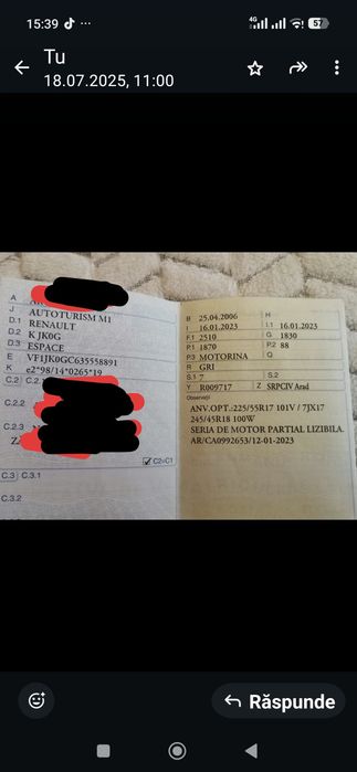 Vând Renault Espace4 1,9