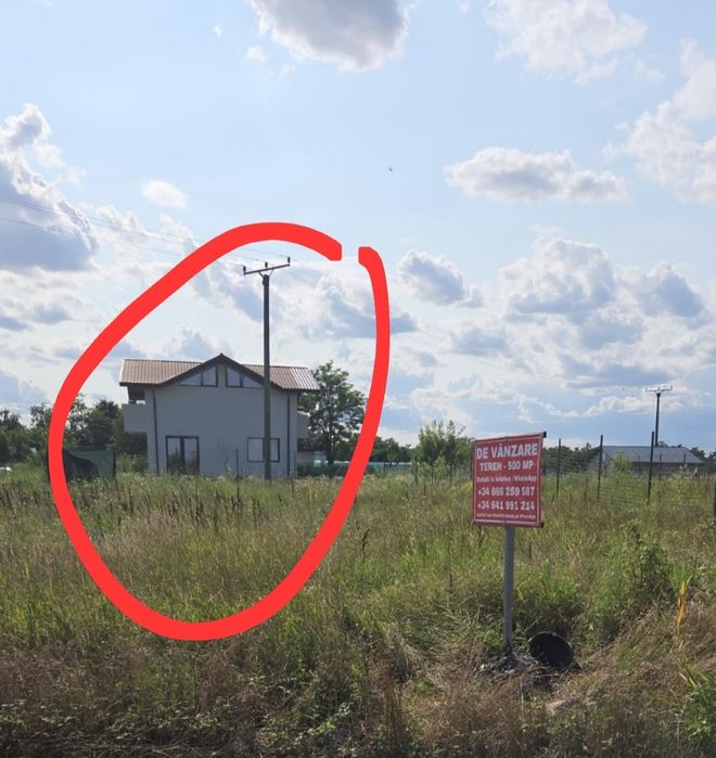 Teren intravilan, acces ușor de construit 490m2