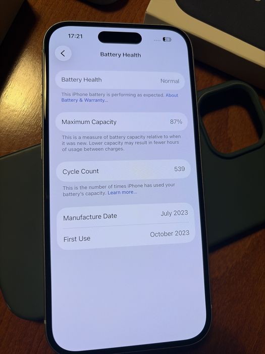 Iphone 15 , blue 256 gb