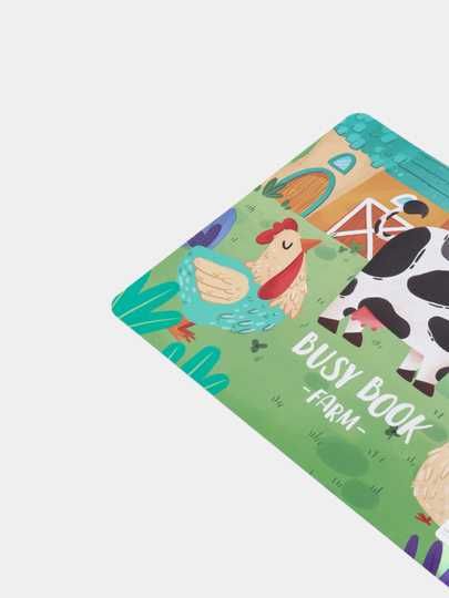 Интерактивная книжка с пазлами, для раннего образования детей с 3 лет