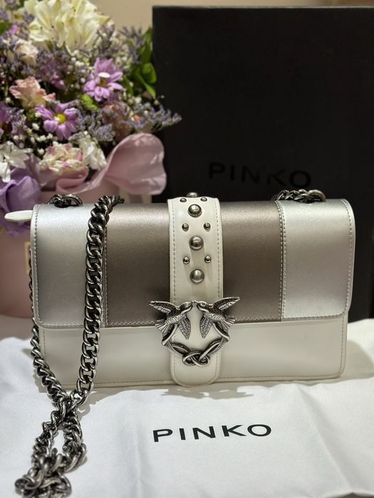 Сребриста Чанта Pinko.