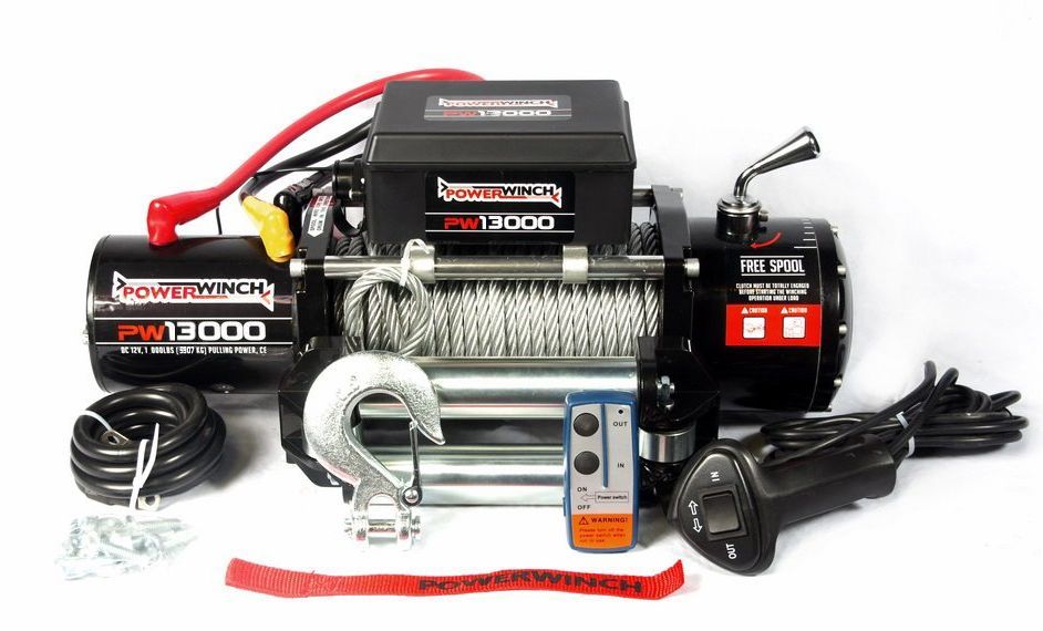 Troliu electric 24V PW 13000 E  5907kg  pentru platforme si Off Road