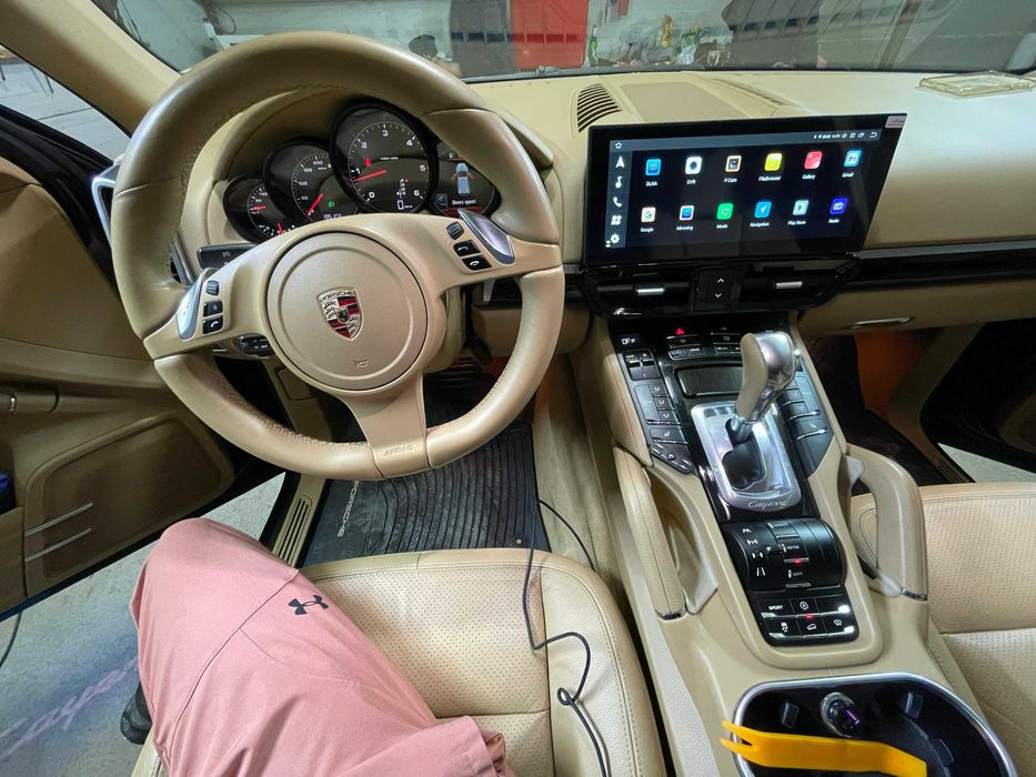 Navigatie Android Porsche Cayenne CarPlay , Android Auto