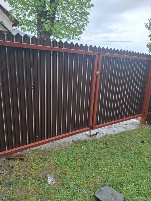 Garduri din panou stil jaluzele, sipca metalica, tabla, BCA si plasa