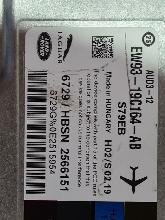 Amplificator audio Land Rover Range Rover Evoque 2012 - 2015 (961) EW9319C164AB