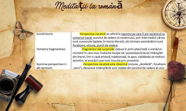 Meditații la ROMÂNĂ pentru BAC și Evaluare Națională cu note mari