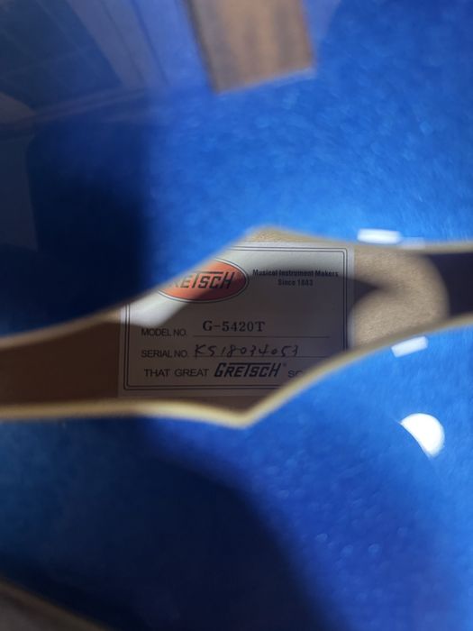 Chitară Gretsch G-5420T Electromatic Hollow Body Fairlane Blue + Hardcase