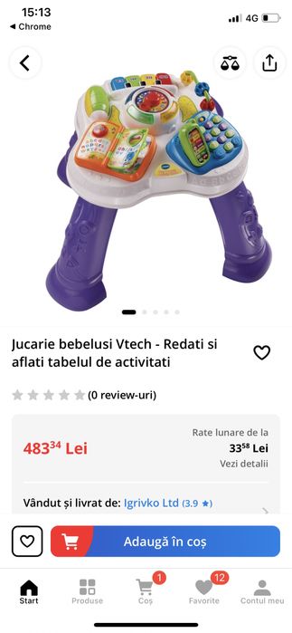 Masuta de activitati Vtech