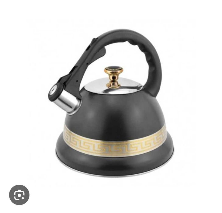 Чайник  HausRoland , 3.5л, Черен, Неръждаема стомана