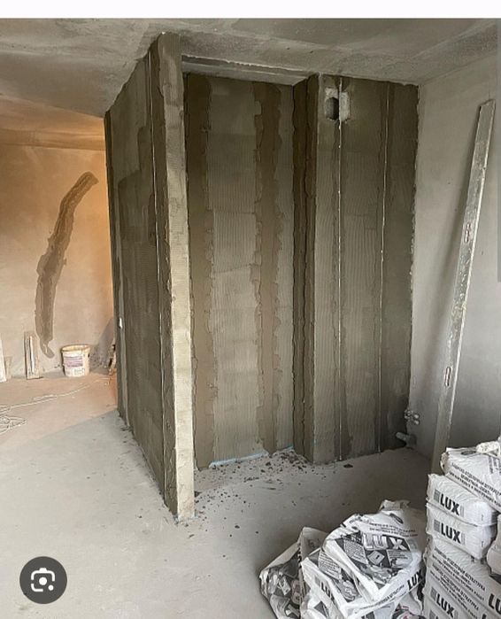 Штукатурка стен,левкас