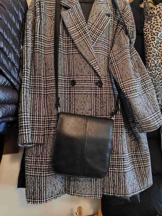 Елегантна дамска чанта, мека естествена кожа