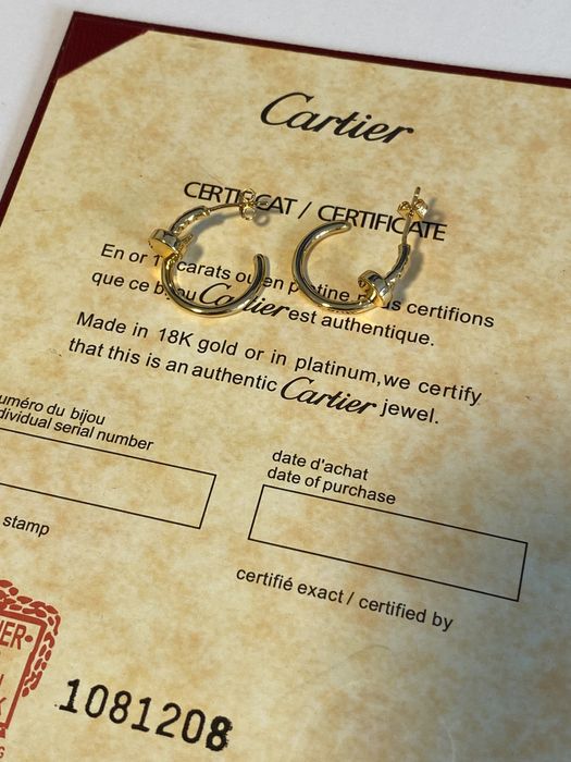 Cercei Cartier Cui Aur 750