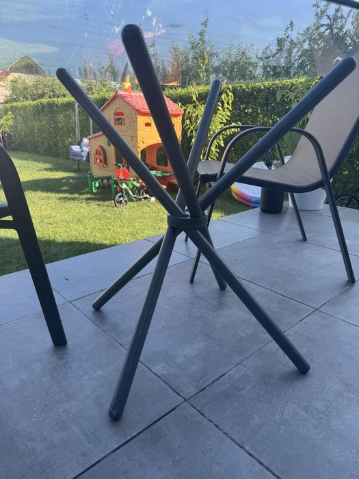 Set terasa masa cu doua scaune