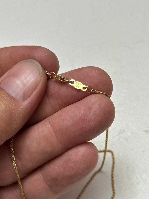 LANT lung + PANDANTIV AUR 14K + Turquoise - Vintage - 4.4g - 445lei/gr