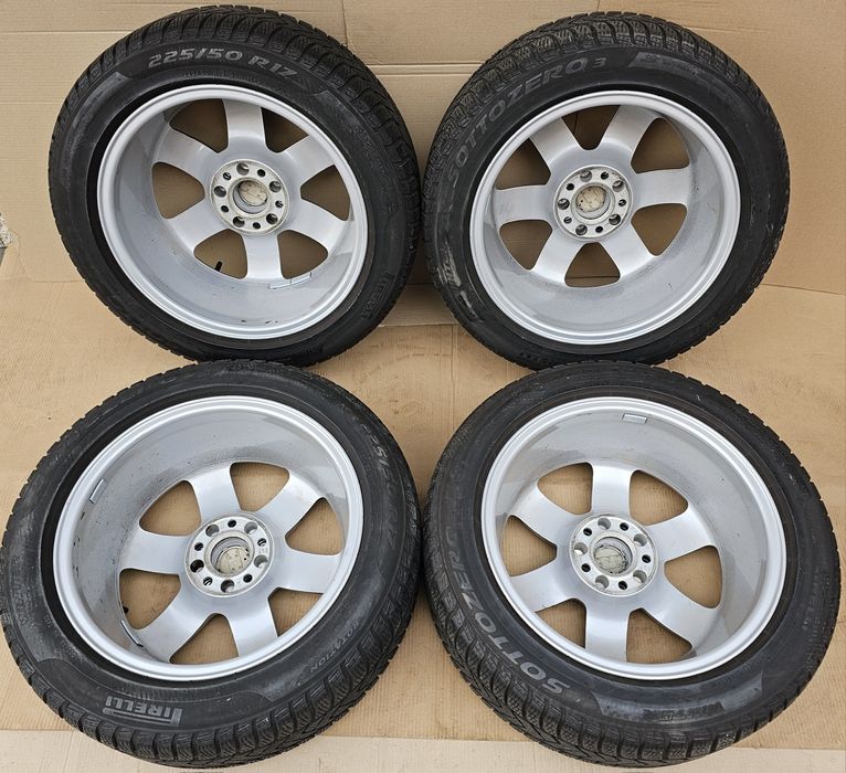 JanteAliaj 17''5x112 Audi A3/A4/A5/A6/A7 -Cauciucuri 225-50-17''M+S