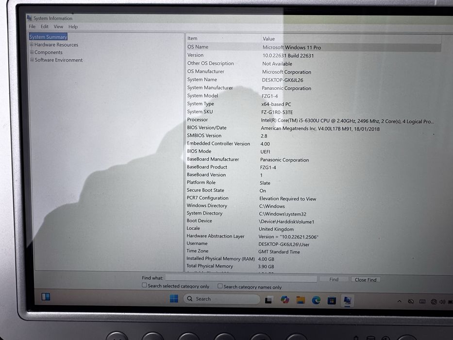 Panasonic FZ-G1 MK5 windows таблет toughbook toughpad VCDS Star диаг