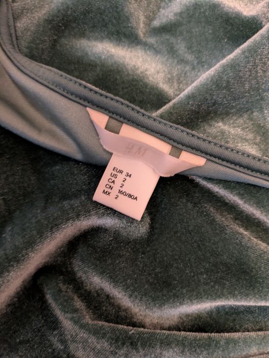 Rochie H&M catifea - evenimente - XS