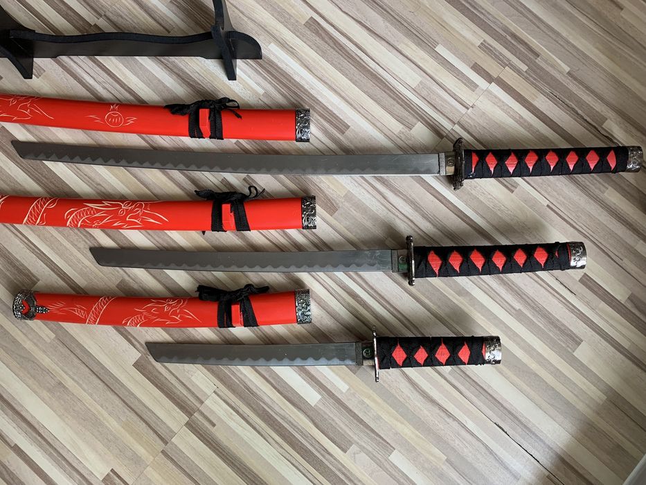 Set sabii Katana sabie japoneza pt cadou