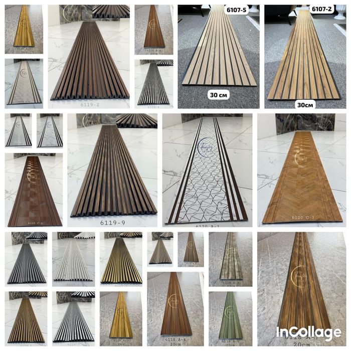 Гибкий мрамор и бамбуковые панели