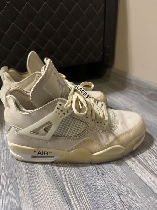 jordan 4 off white sail обувки