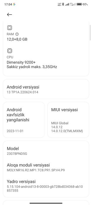 Xiaomi 13T pro 12+12/256