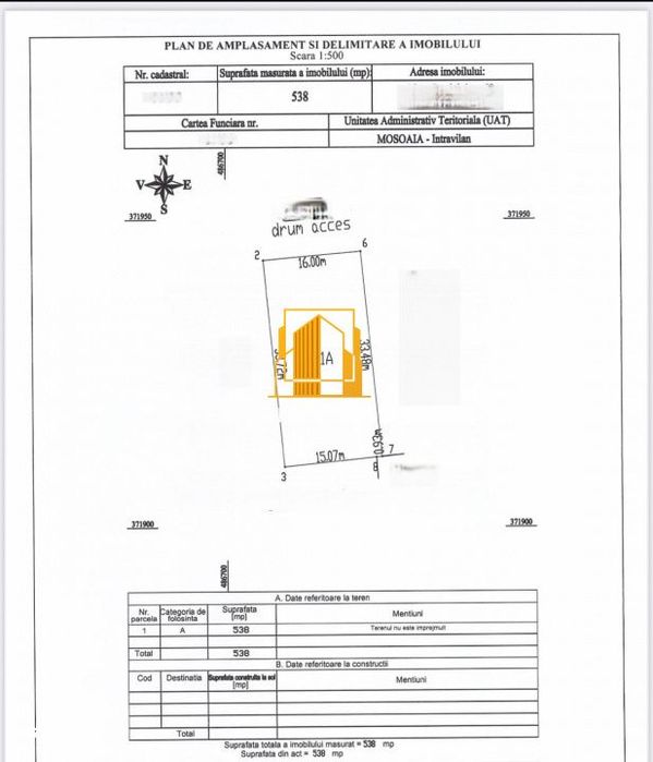 Teren premium de 538 mp – Smeura, zona Magic Trivale