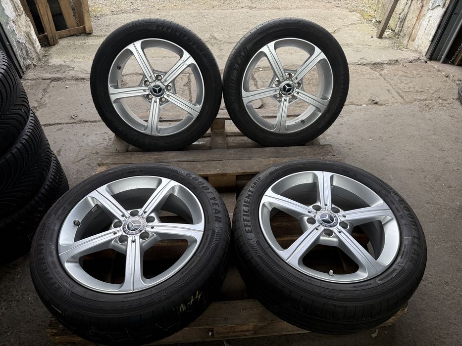 Jante Mercedes A klasse B klasse CLA GLA cu anvelope vara GoodYear  205/55 17